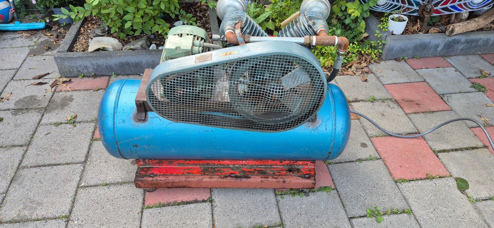 compressor op krachtstroom, Ophalen, Gebruikt