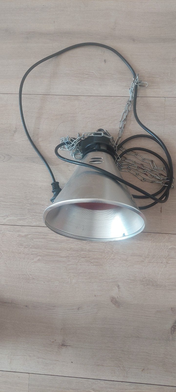 Warmtelamp met rode lamp, ideaal voor dieren of planten, Metaal, Overige stijlen, Gebruikt, Philips