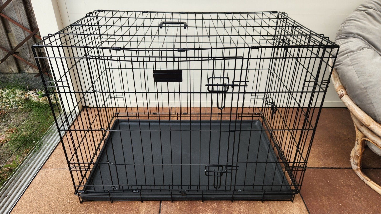 Brixy hondenbench L 91x58x65 cm - 2 deuren - z.g.a.n., Dieren en Toebehoren, Ophalen, Zo goed als nieuw