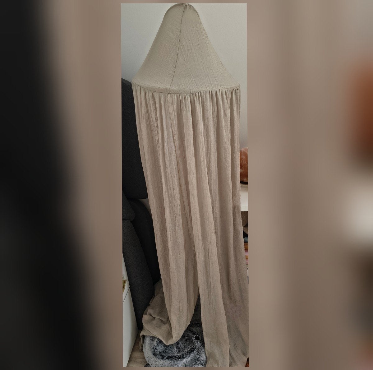 Klamboe voor wieg of ledikant - Beige, Gebruikt, Overige merken, Klamboe, Ophalen