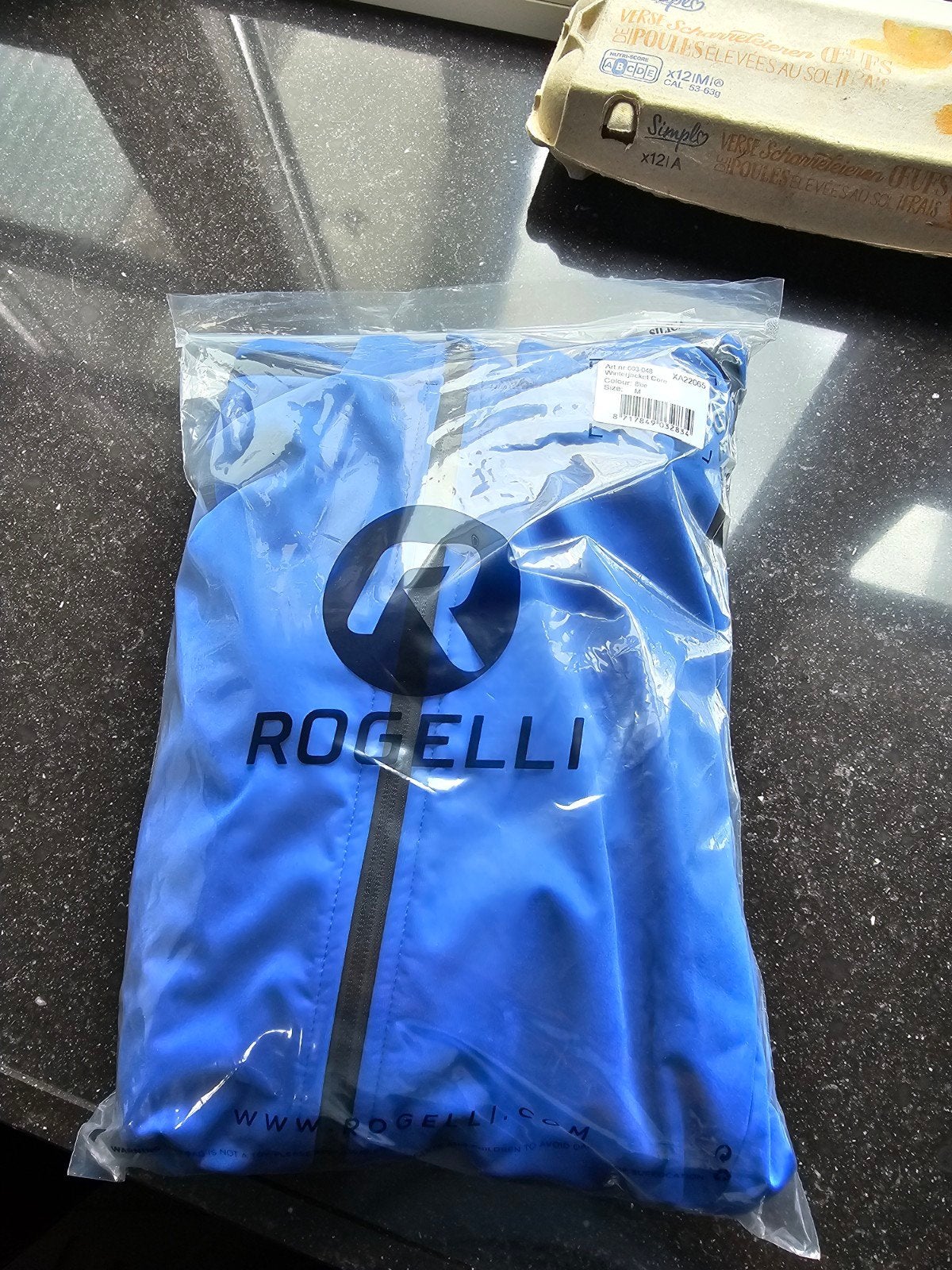 Nieuw Rogelli Fietsjack - Maat M - Blauw, Fietsen en Brommers, Rogelli, M, Nieuw, Ophalen of Verzenden