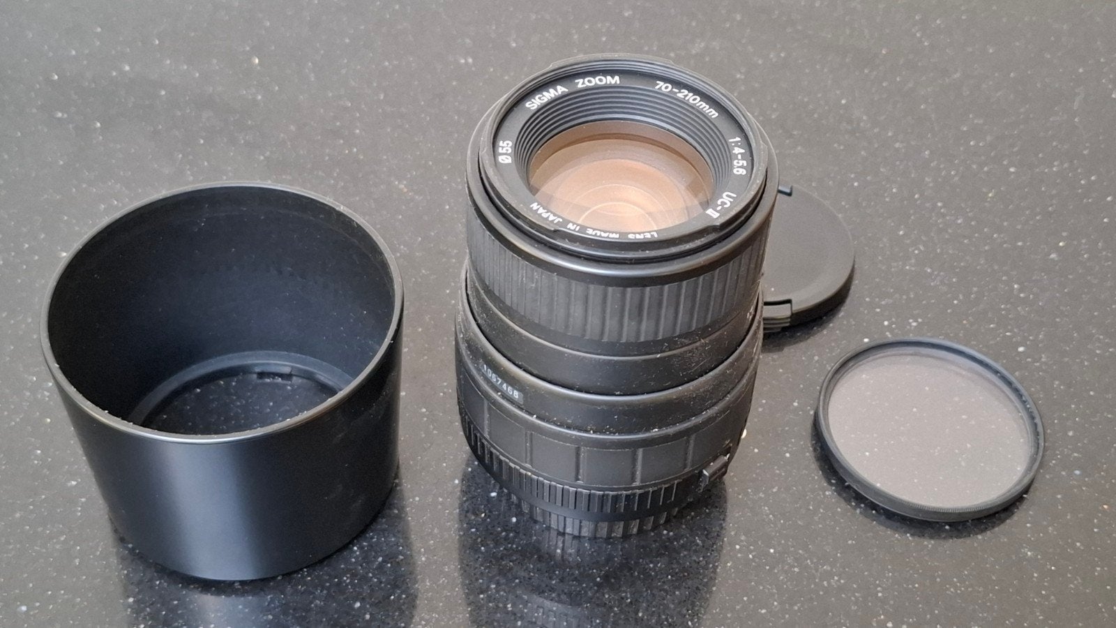 Sigma Zoom 70-210mm f/4-5.6 UC-II lens voor Canon, Gebruikt, Sigma, Inclusief filter, Canon EF