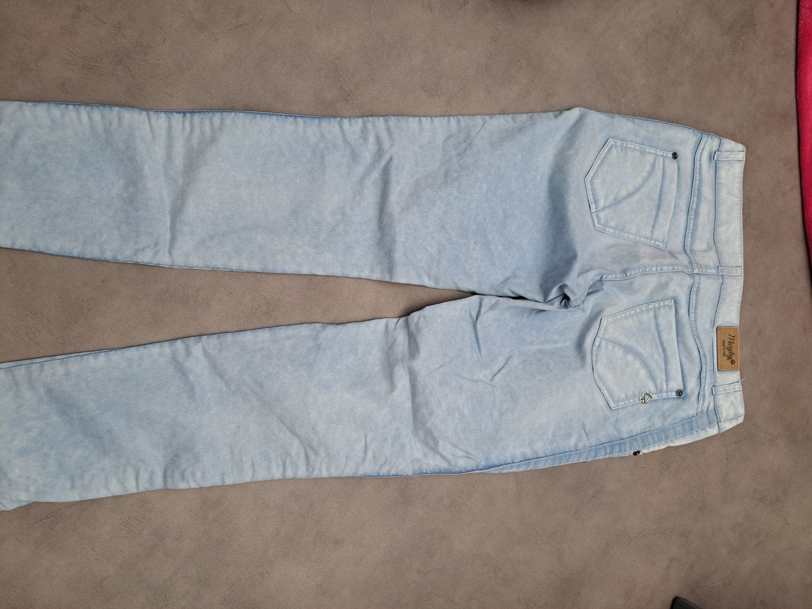 Lichtblauwe broek, Kleding | Dames, Spijkerbroeken en Jeans, Ophalen of Verzenden, Zo goed als nieuw, Blauw, W30 - W32 (confectie 38/40)