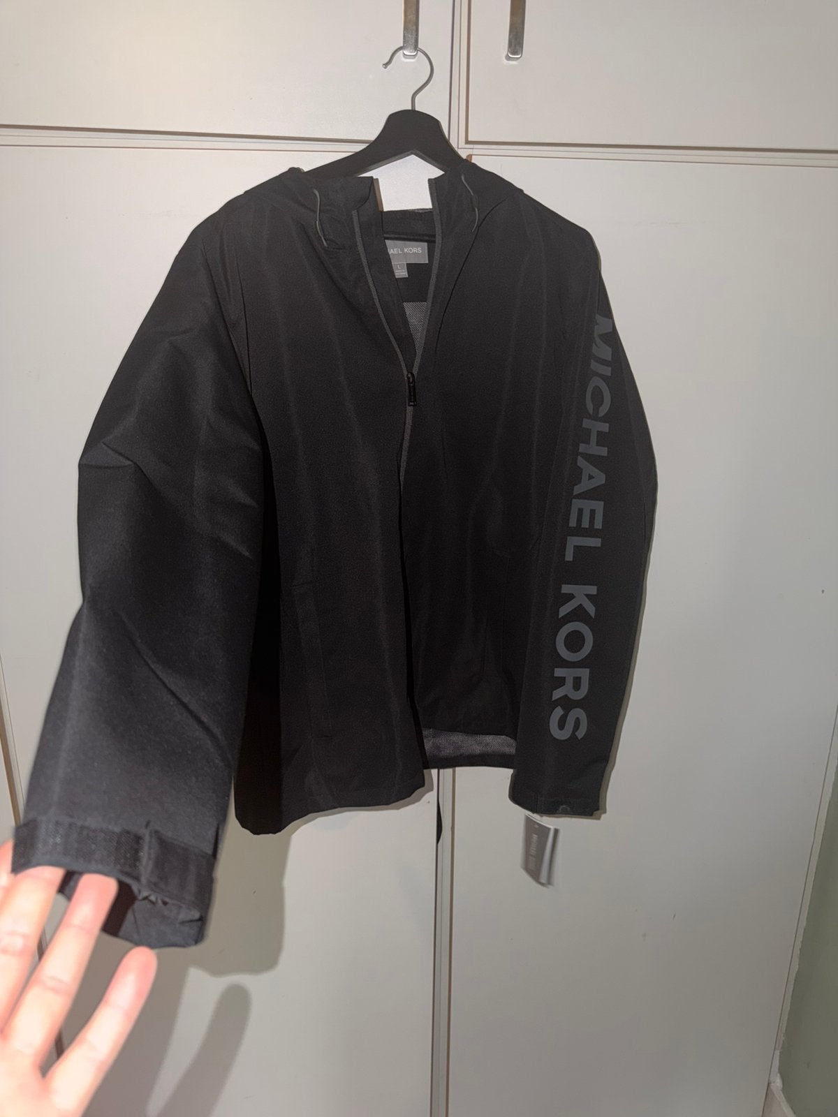 Michael Kors Zwarte Jas - Maat L, Ophalen of Verzenden, Nieuw, Maat 52/54 (L), Zwart