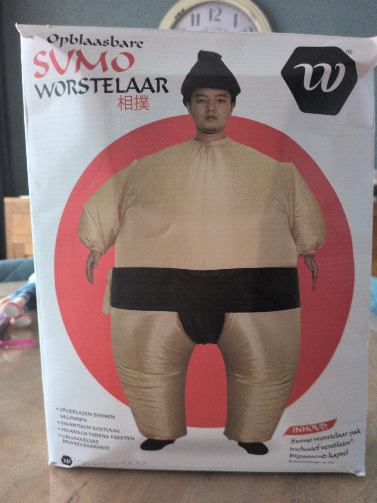 Sumo worstelaar opblaasbaar pak carnaval feest halloween, Ophalen of Verzenden, Gedragen, Overige maten, Kleding