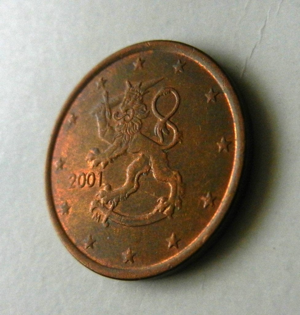 Finland 5 eurocent 2001, Verzenden, Finland, 5 cent, Losse munt