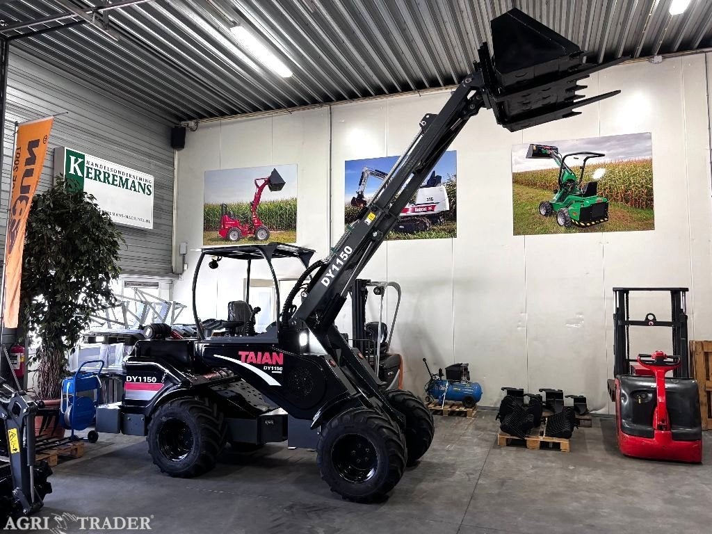 Dikke TAIAN DY1150 minishovel telescooplader met 4 cil. YANM, -, Niet opgegeven, Ophalen of Verzenden, Niet opgegeven