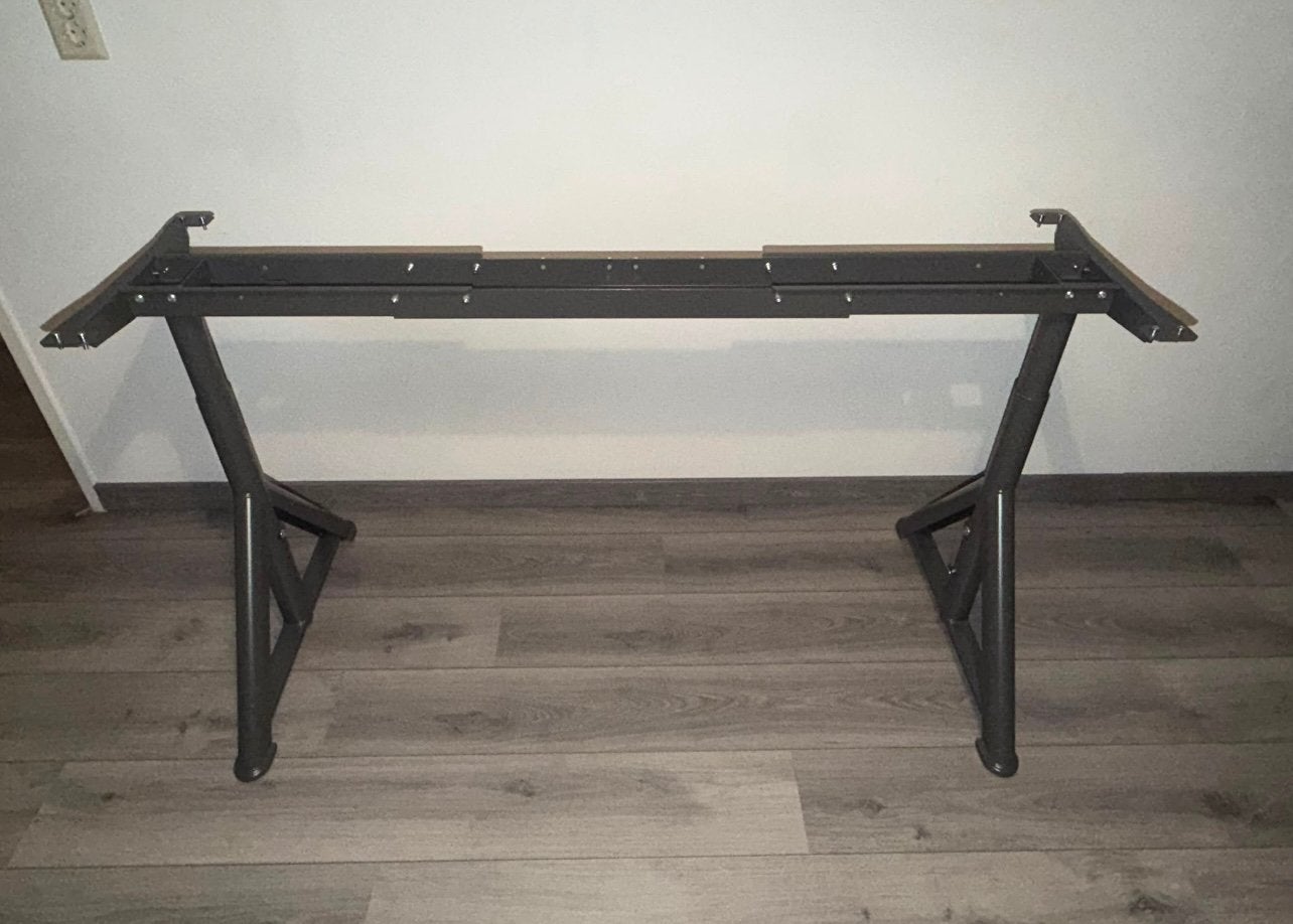 Donkergrijs Ikea  onderstel tafelblad, Ophalen, Zo goed als nieuw