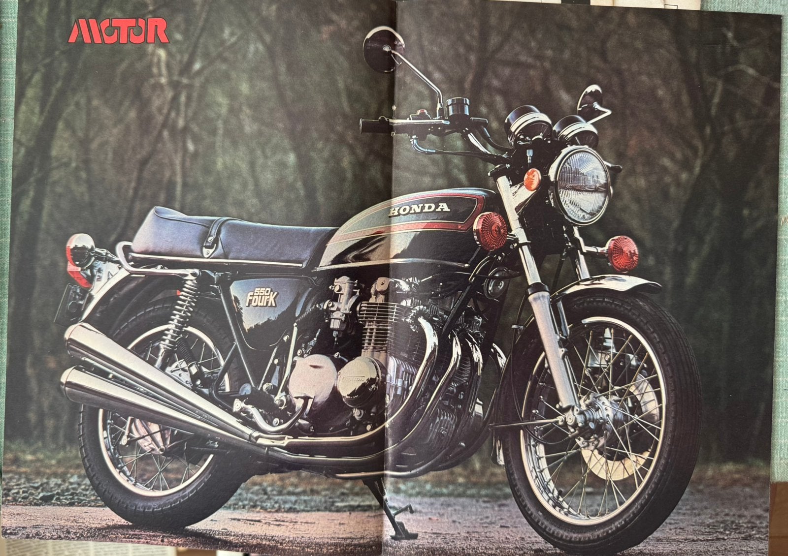 Poster Honda 550 four K, Verzenden, Zo goed als nieuw, Motoren