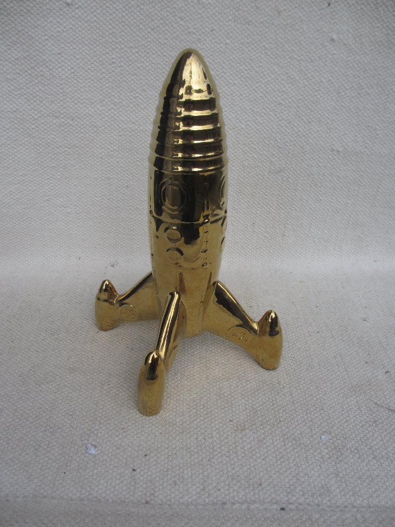 Seletti Gold My Spaceship sculptuur, Goud, Object, Steen/keramiek, 27 cm