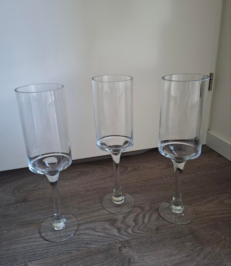 Glazen vazen, Huis en Inrichting, Ophalen, Overige kleuren, Minder dan 50 cm, Glas