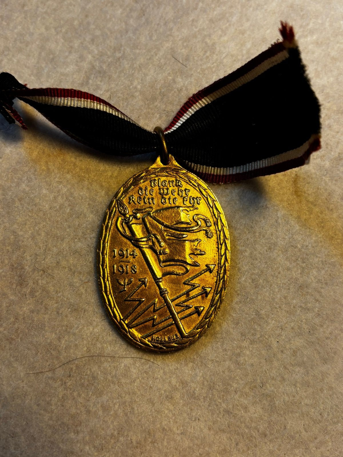 Duitse Kyffhauser medaille, Ophalen of Verzenden, Landmacht, Duitsland, Lintje, Medaille of Wings