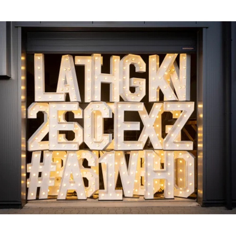 Gezocht: Lichtletters - Compleet Alfabet en Cijfers, Ophalen, Zo goed als nieuw, Feestartikel