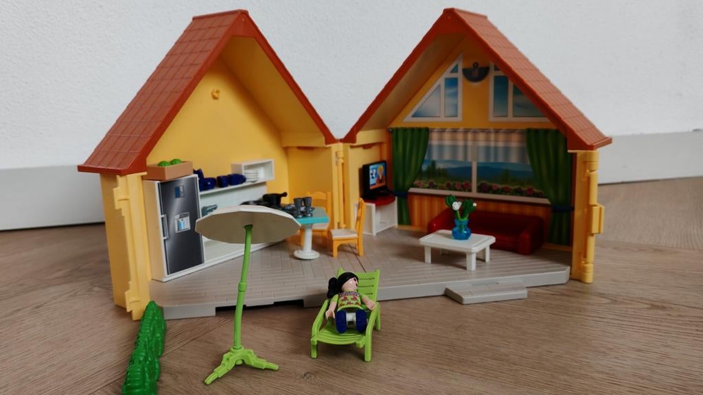 Playmobil huis met inrichting en figuur, Ophalen of Verzenden