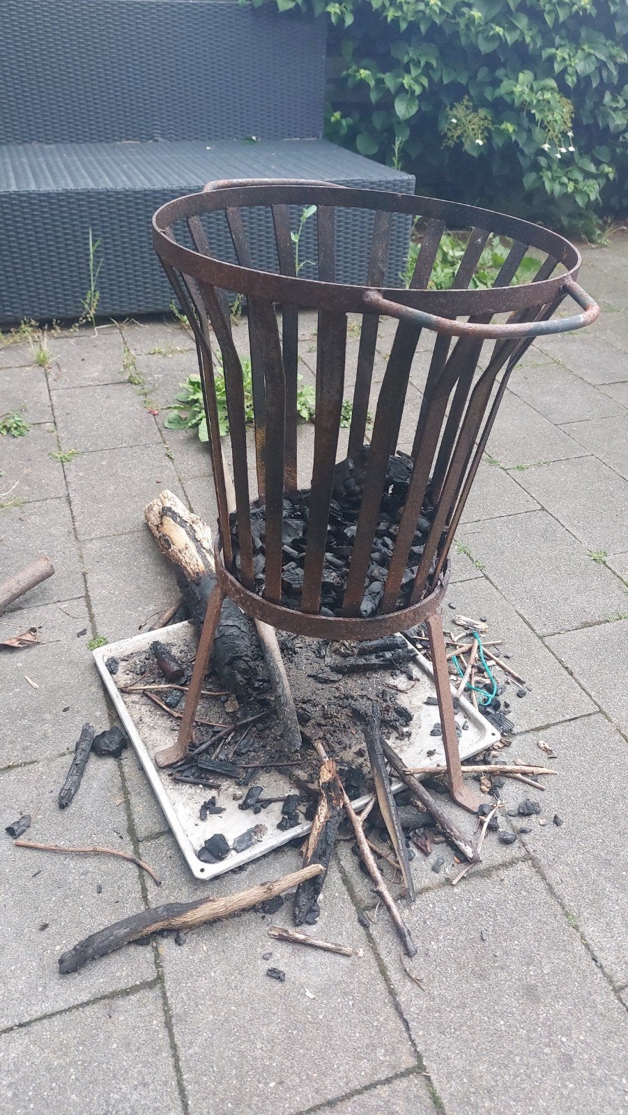 Vuurkorf, Tuin en Terras, Ophalen, Gebruikt, Vuurkorf