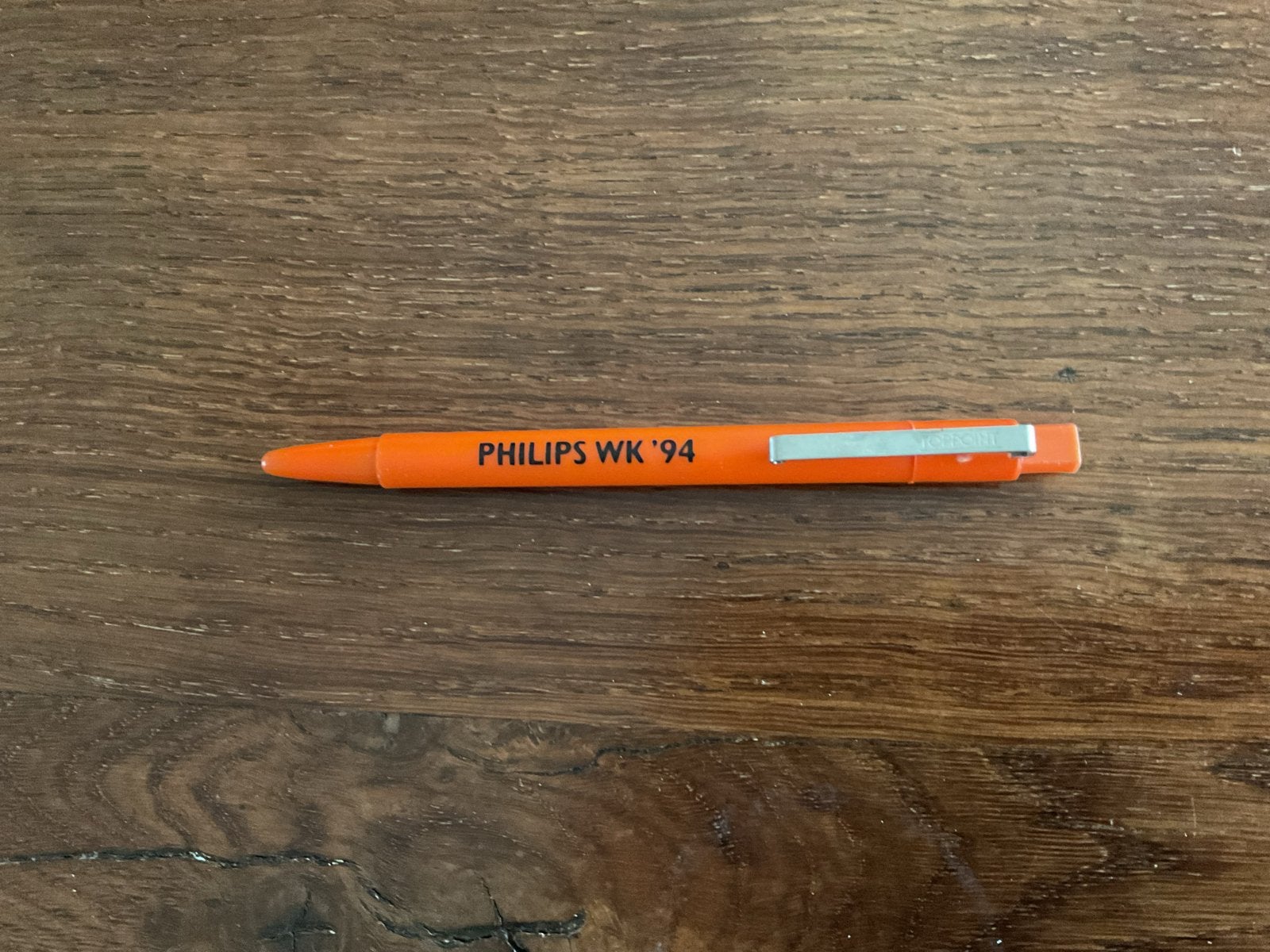 Vintage Philips WK '94 pen - Oranje, Verzamelen, Overige merken, Gebruikt, Overige typen, Ophalen of Verzenden