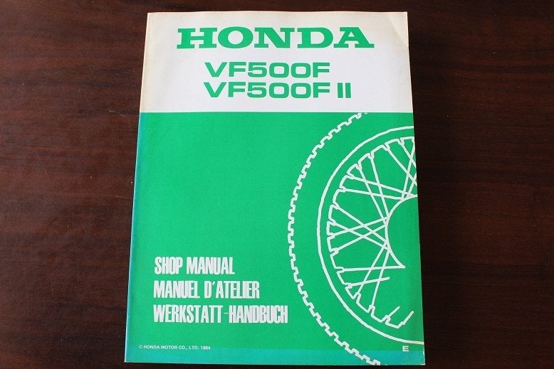 Honda VF500F FII 1984 motorcycle shop manual VF 500 handbuch, Motoren, Ophalen of Verzenden, Honda