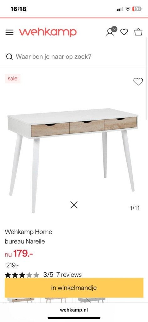 Bureau, Ophalen, Overige typen, Gebruikt, 110 cm