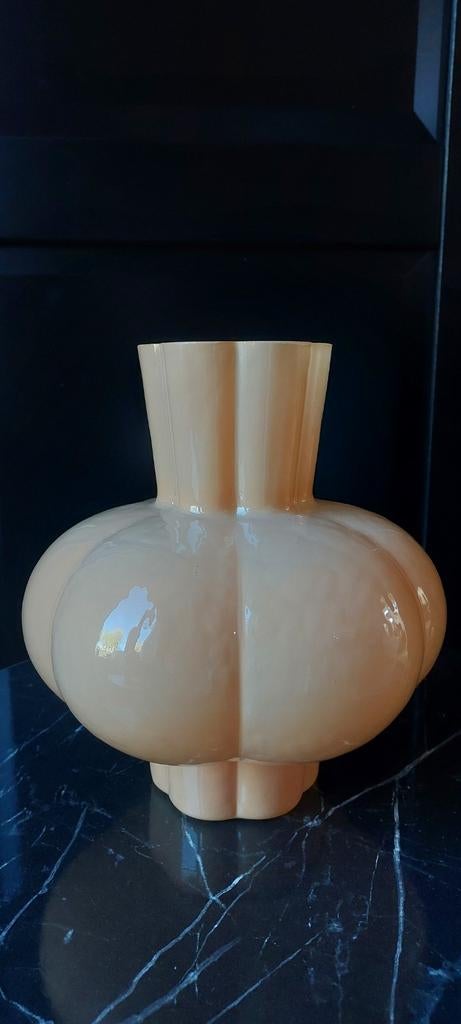 Light&Living melkglas pastel oranje vaas, Ophalen of Verzenden