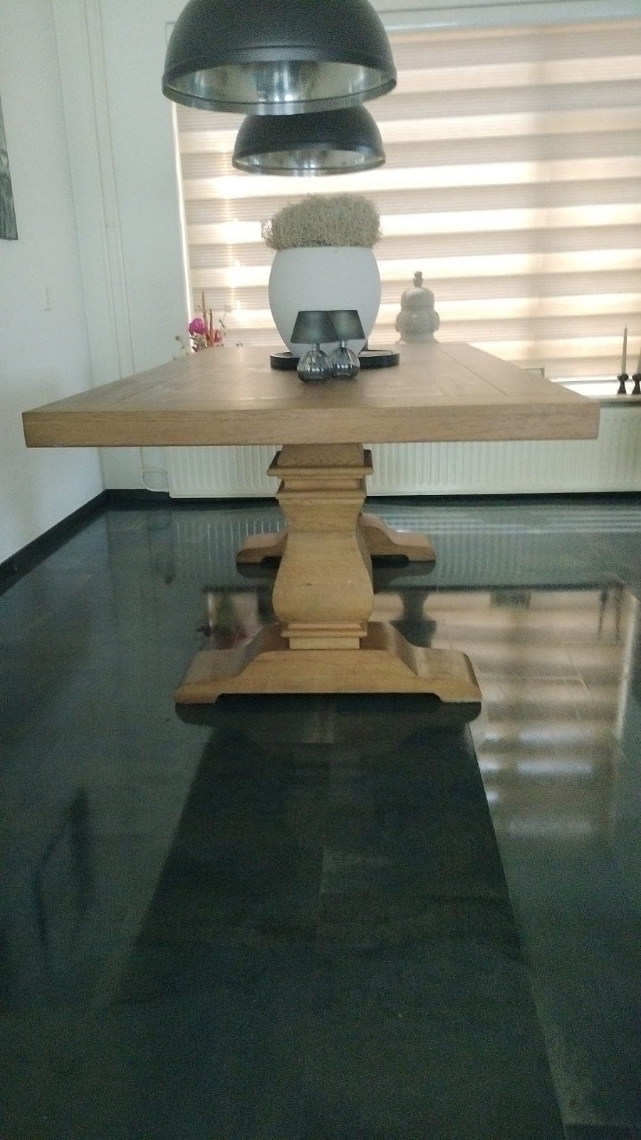 Klooster tafel eikenhout ZGAN Rofra meubel ., Ophalen, Eikenhout, 200 cm of meer, Klassiek, landelijk