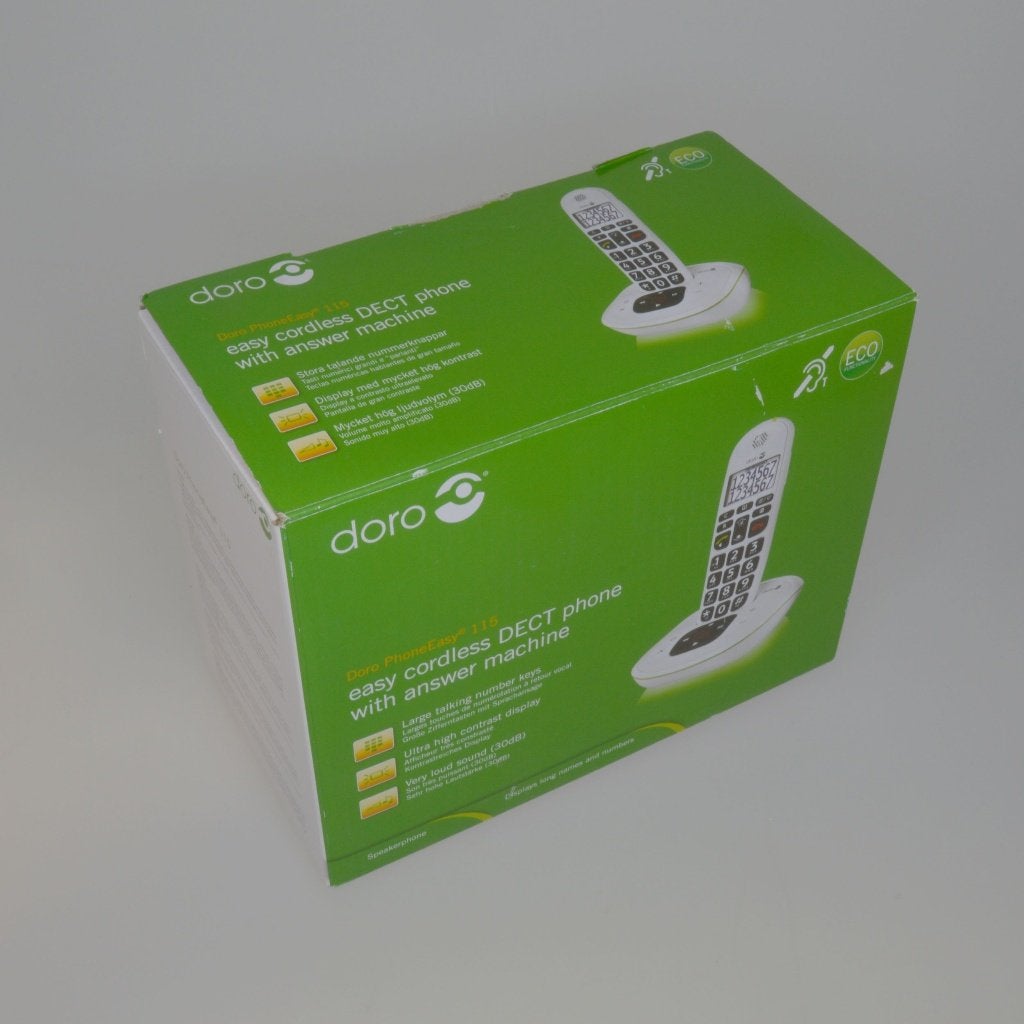 Doro PhoneEasy 115 seniorentelefoon met antwoordapparaat, 1 handset, Doro, Doro, Nieuw