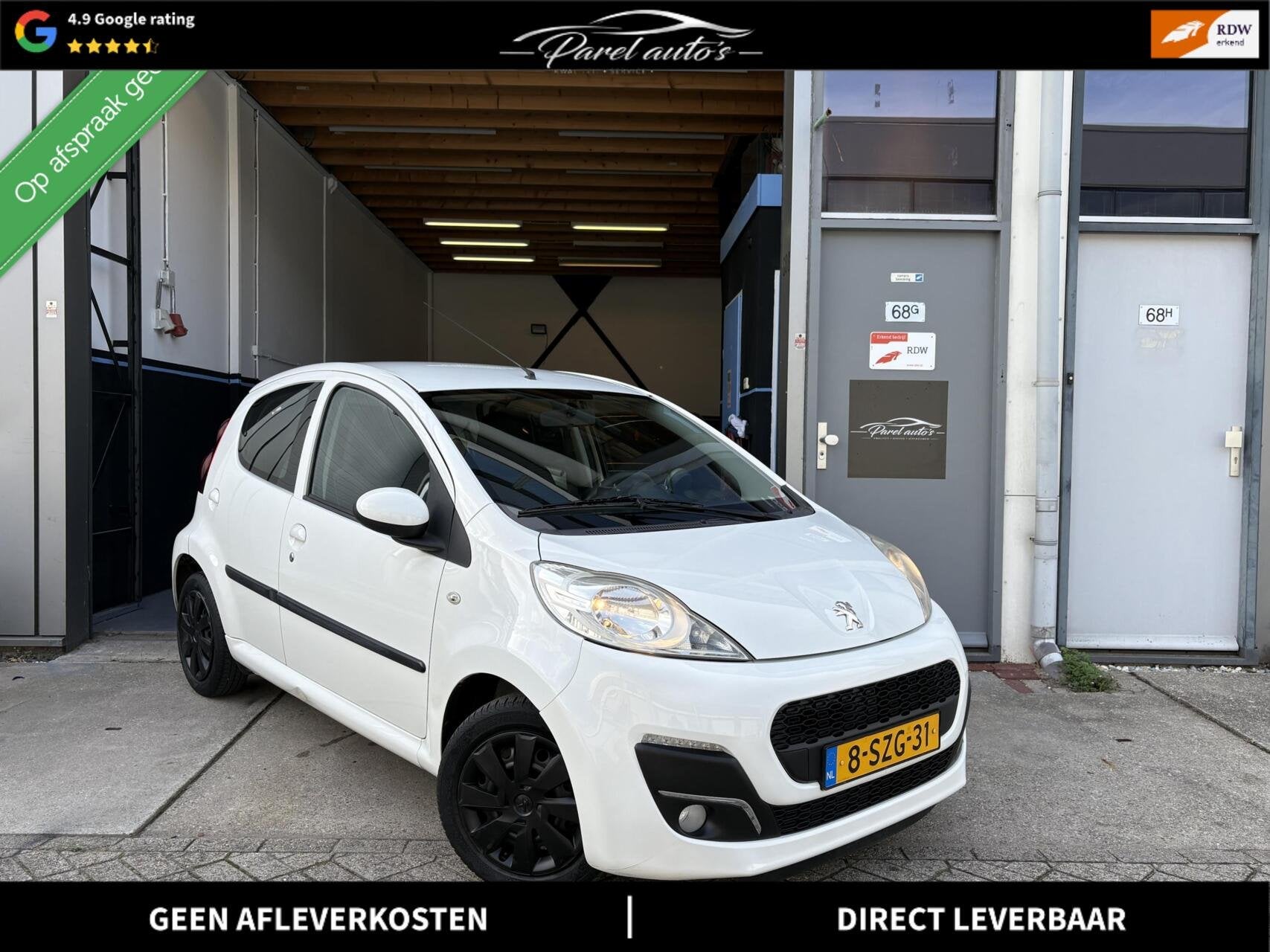 Peugeot 107 1.0 Access Accent|APK|NAP|Airco|5 Deuren, Auto's, Voorwielaandrijving, Euro 5, Gebruikt, Zwart