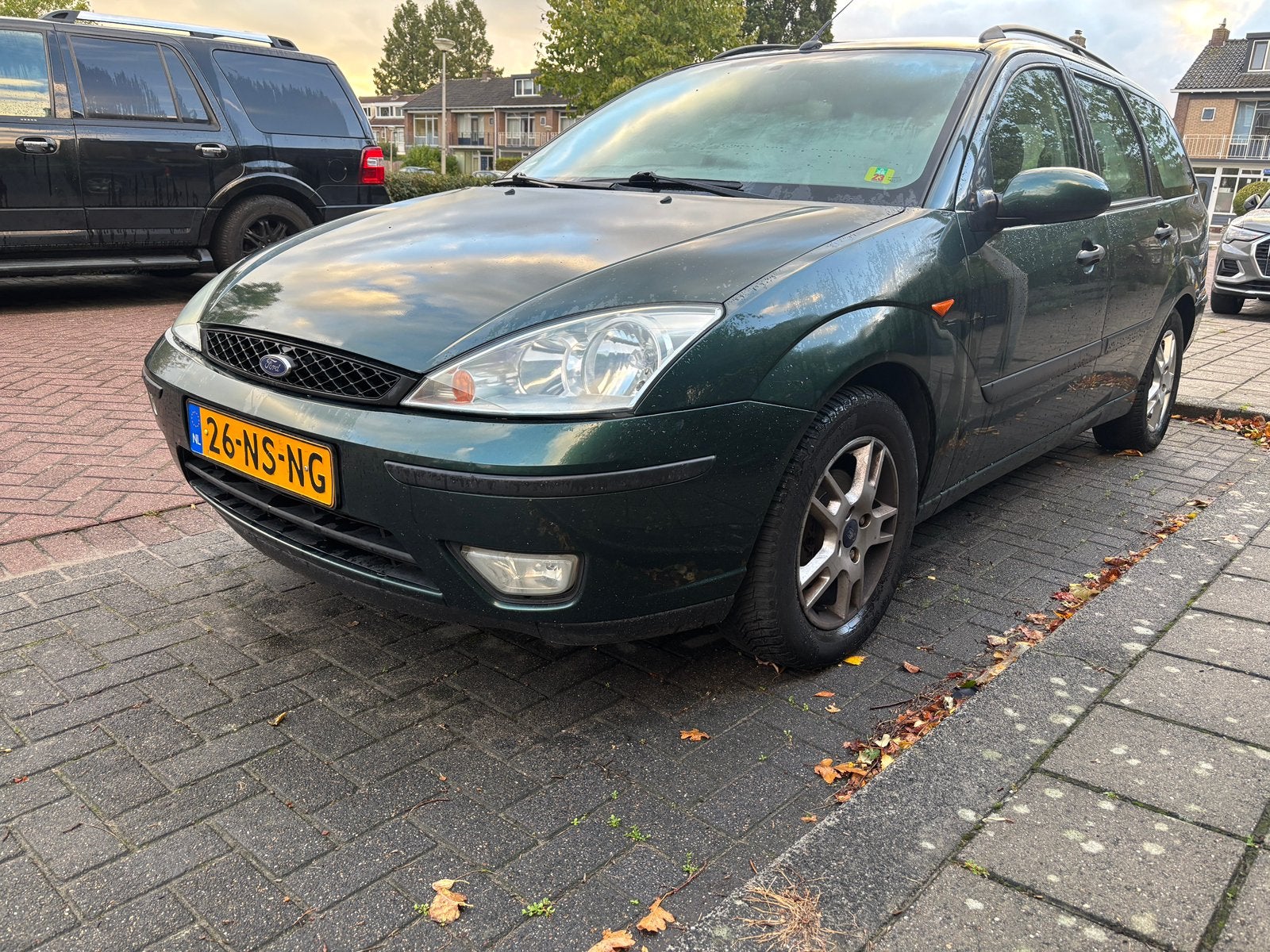 Ford Focus 1.6I 74KW 2004 Groen, geen APK, 1596 cc, Stof, 4 cilinders, 100 pk