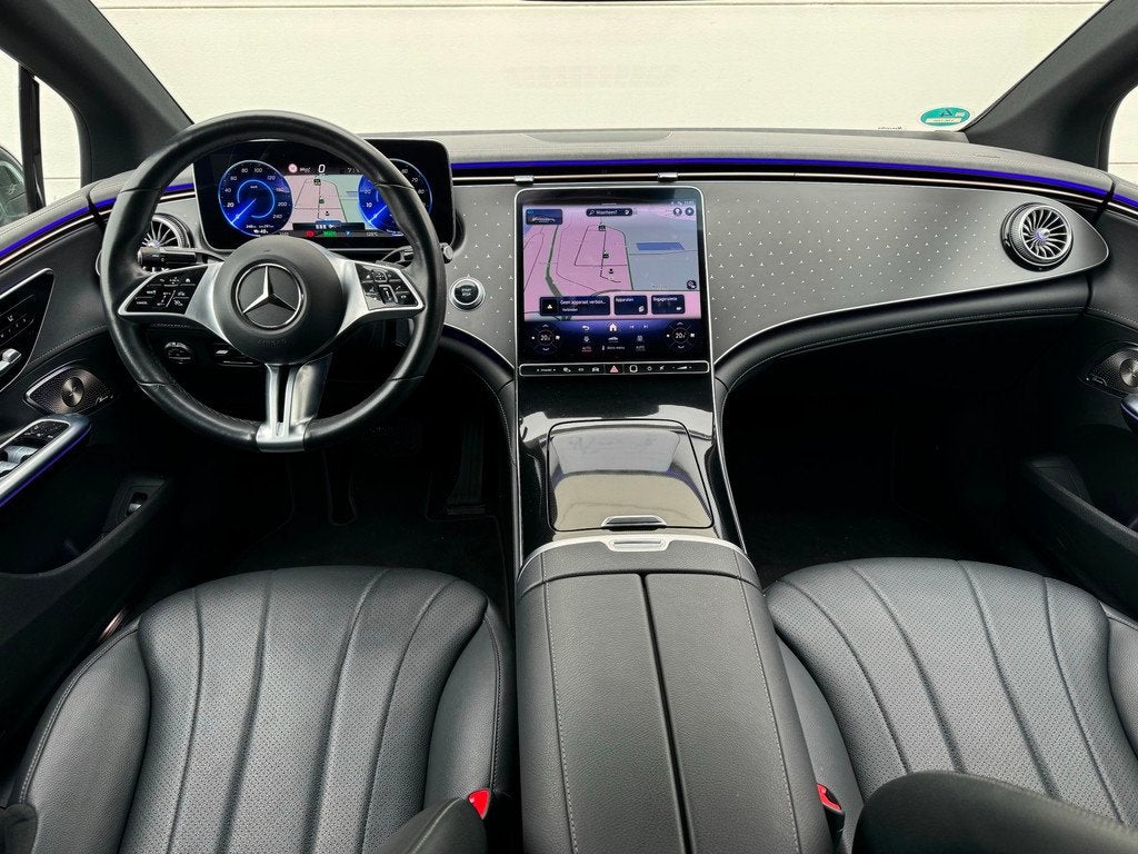 Mercedes-Benz EQE 300 AMG 89 kWh Burmester 360 Cam Distronic, Auto's, Mercedes-Benz, Automaat, Achterwielaandrijving, 33 min, Zwart