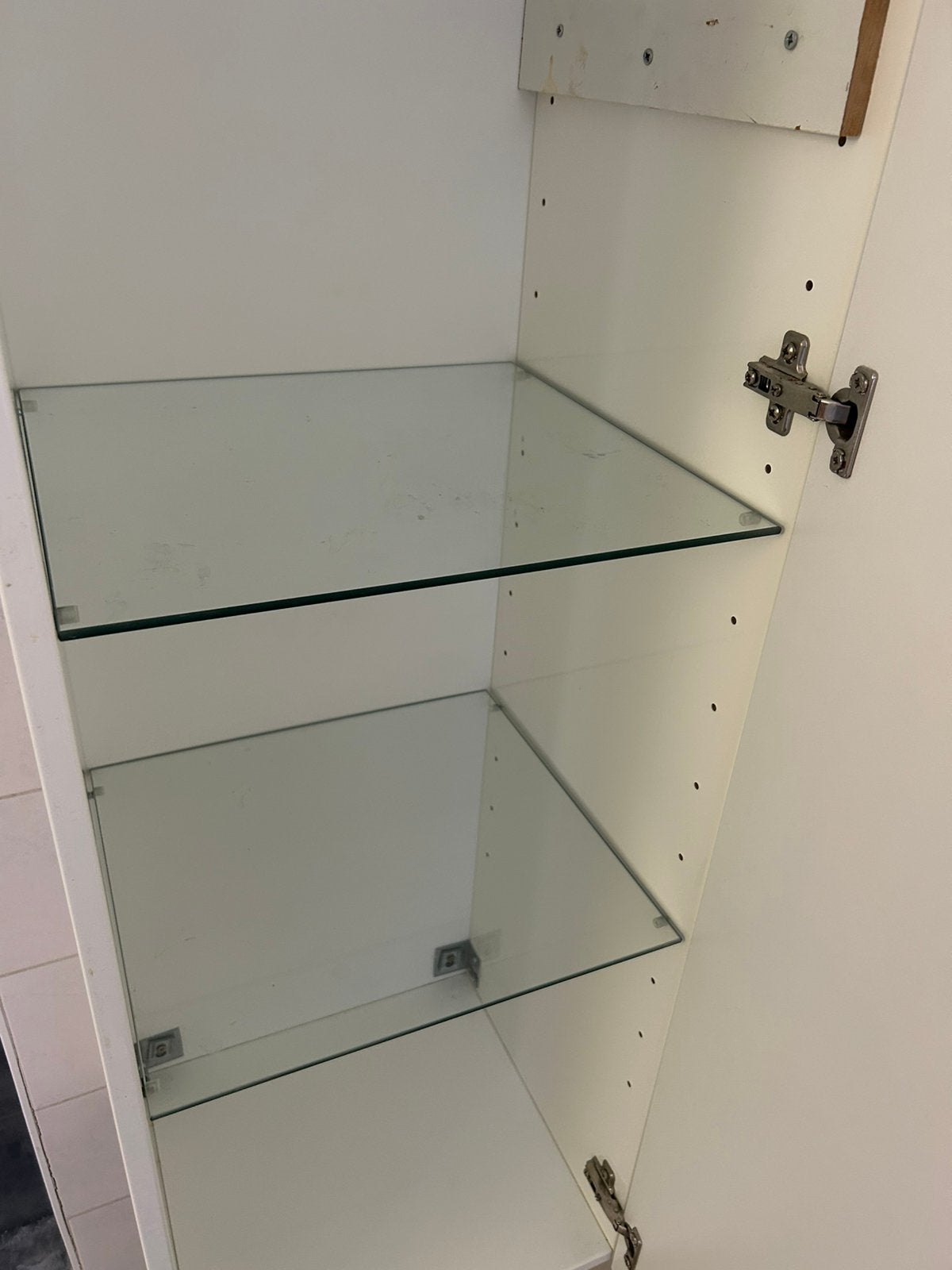 Halfhoge Badkamer kast hangend met deur, Ophalen, (Half)hoge kast, Minder dan 50 cm, Gebruikt
