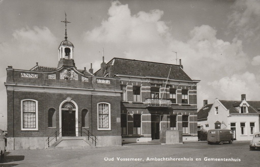 Ansichtkaart,  Oud-Vossemeer, Gemeentehuis  (905), Ophalen of Verzenden, 1960 tot 1980, Ongelopen, Zeeland