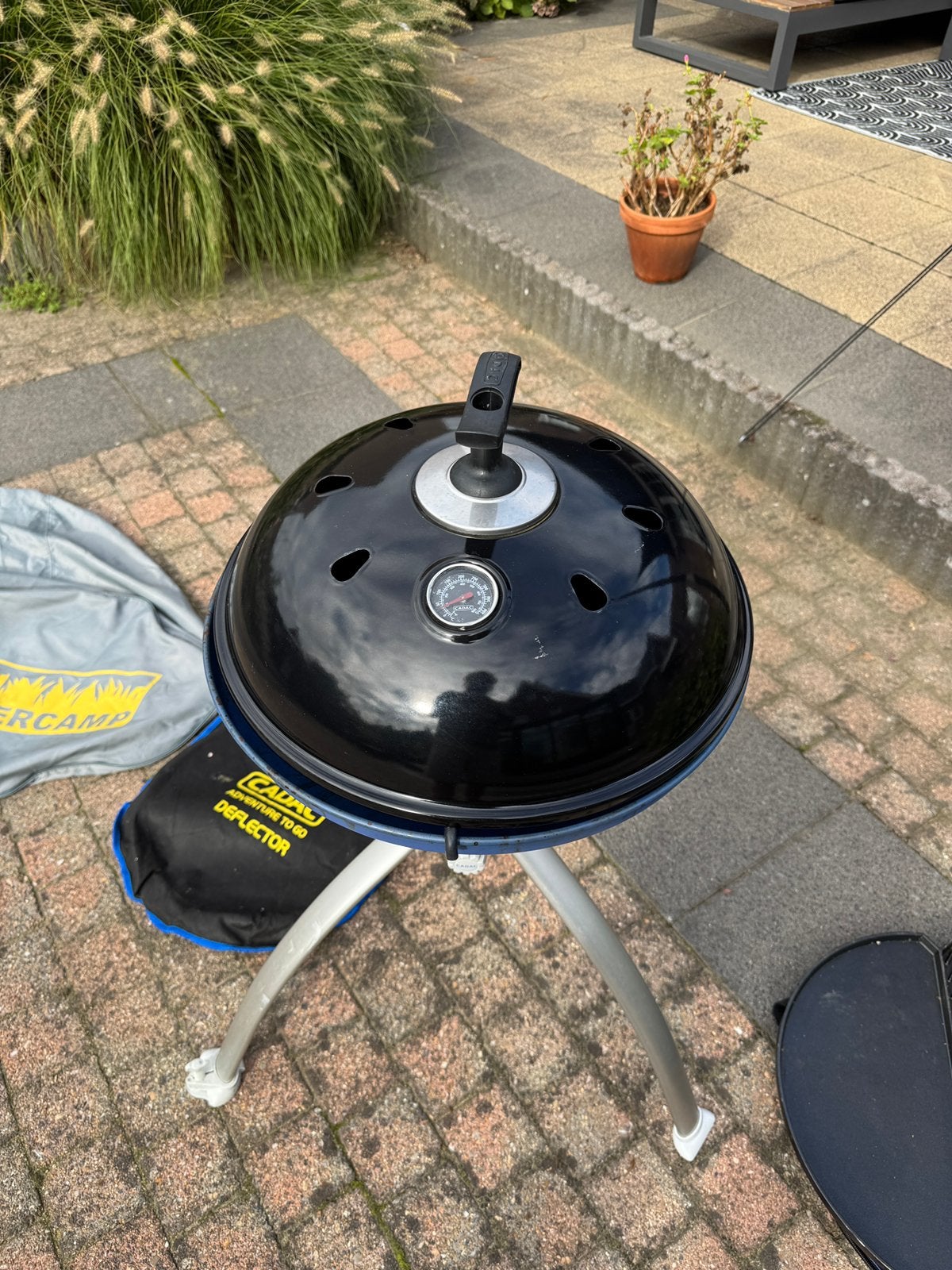 Cadac skottelbraai, Ophalen, Gebruikt