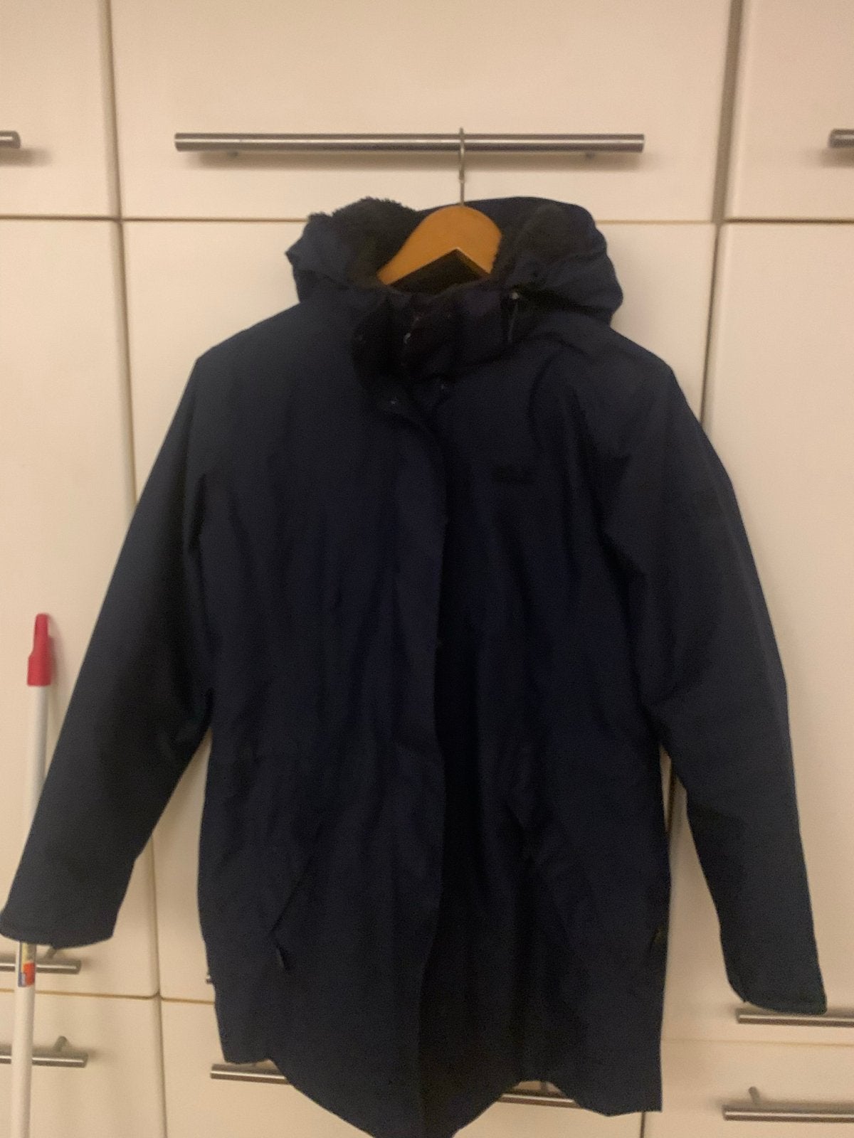 Jack Wolfskin Jas - Donkerblauw, Ophalen of Verzenden, Zo goed als nieuw, Maat 38/40 (M), Blauw