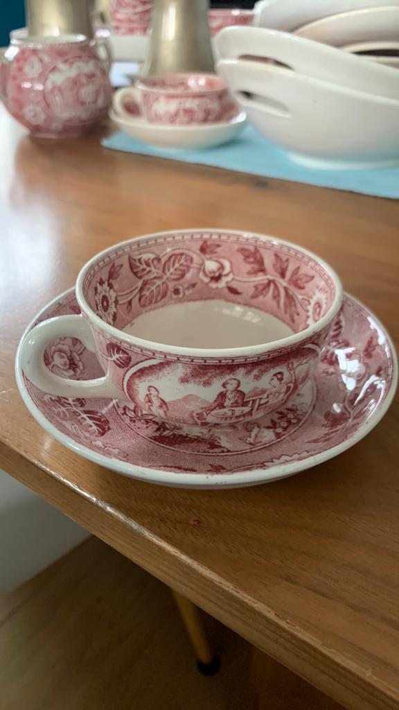 Tea drinker kop en schotel gaaf, Antiek en Kunst, Antiek | Servies los, Ophalen of Verzenden