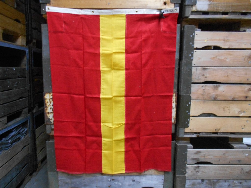 Seinvlag Nederlands leger scheepsvlag 1.2KL Ca. 120x100 cm, Ophalen of Verzenden, Marine, Nederland, Vlag of Vaandel