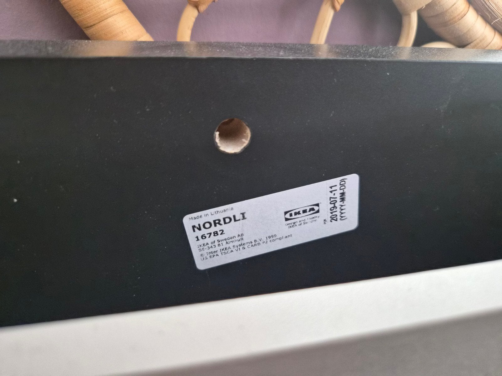 Ikea Nordli kubus ladekast zwart 3x, Ophalen of Verzenden, Buis of Buizen