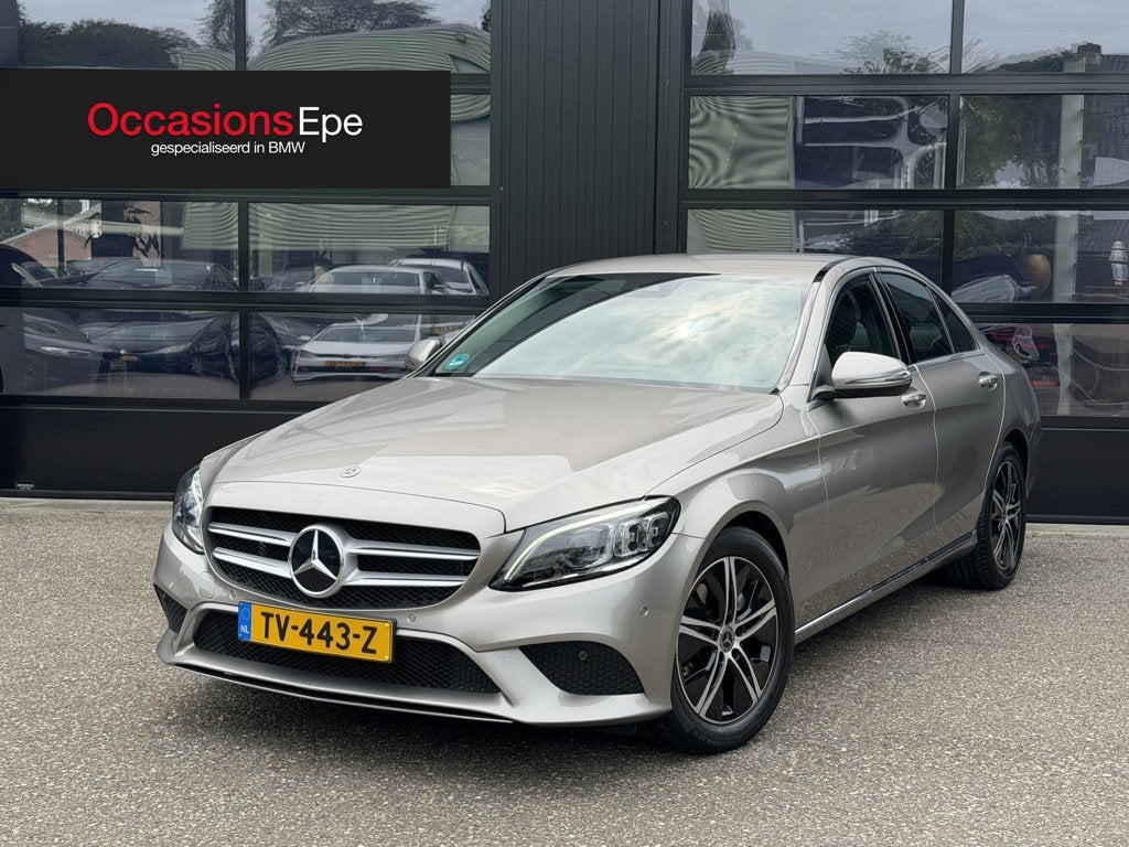 Mercedes-Benz C-klasse C200 Business Solution Facelift NL Au, Auto's, Automaat, Dealer onderhouden, Euro 6, 4 cilinders