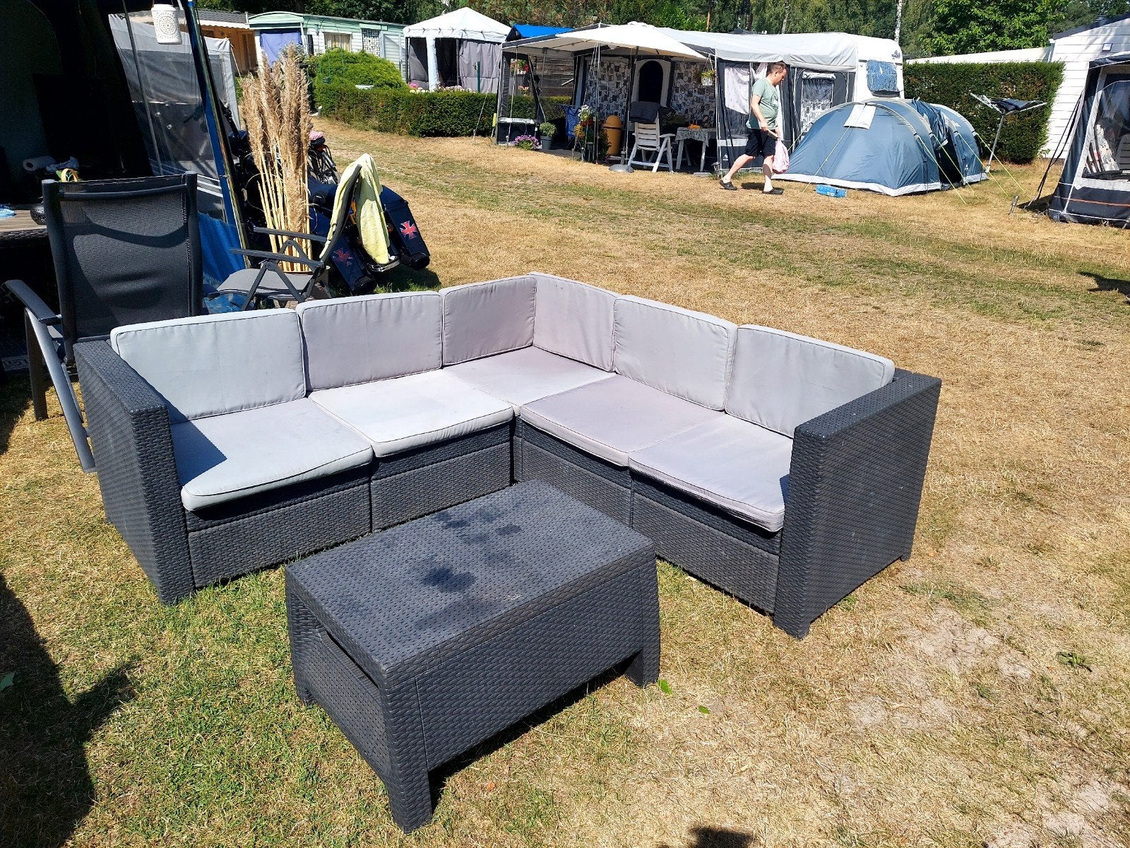 lounge bank, Ophalen, Gebruikt, Kunststof, Bank