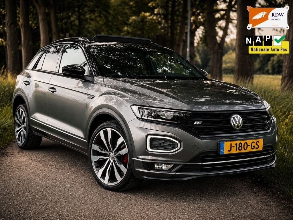 Volkswagen T-Roc R-Line 1.5 TSI DSG|PANO|VIRTUEEL|BEATS|LANE, Auto's, 1498 cc, 4 cilinders, Leder en Stof, Origineel Nederlands