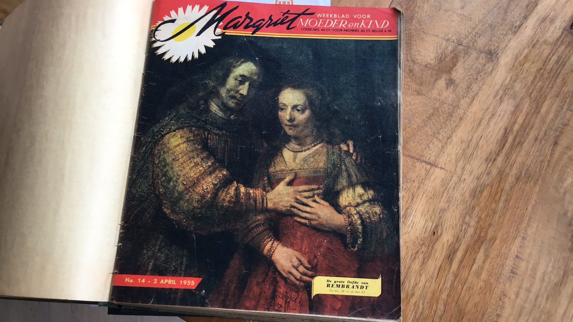 Margriet gebonden uit 1955, Europa, Ophalen, Gelezen, Eén comic