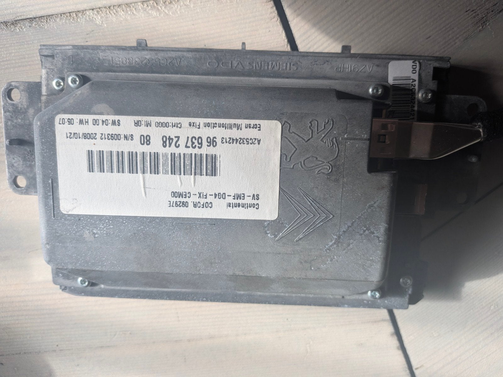 Peugeot/Citroën Siemens VDO Navigatiescherm, Auto diversen, Ophalen of Verzenden, Gebruikt