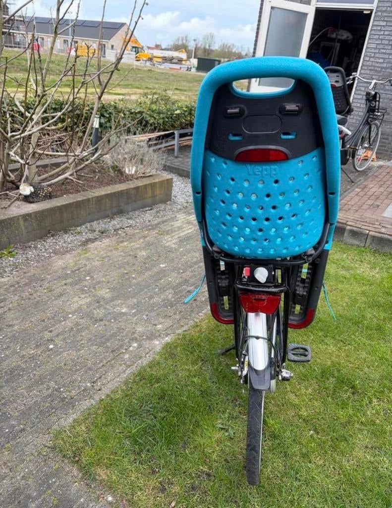 Moederfiets met Yepp fietsstoel - Lage instap, Ophalen of Verzenden, 1 zitje, Gebruikt, Overige merken