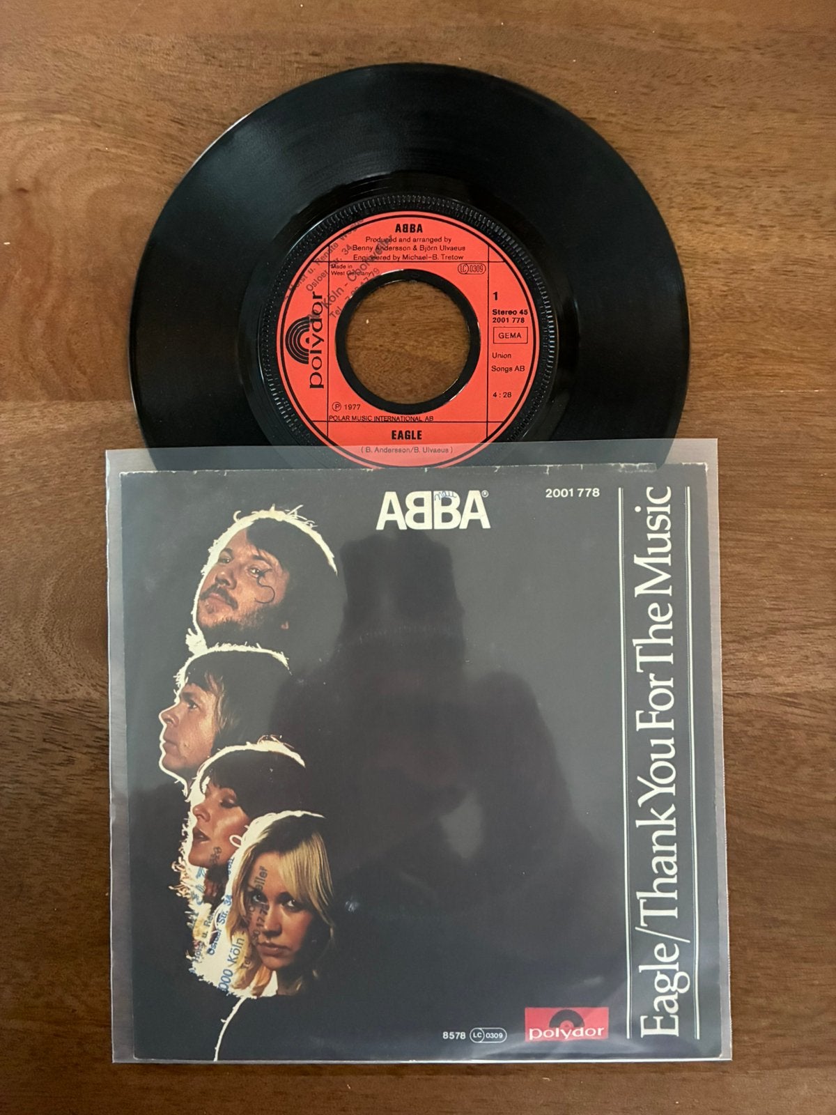 ABBA - Eagle / Thank you for the music, Ophalen of Verzenden, 7 inch