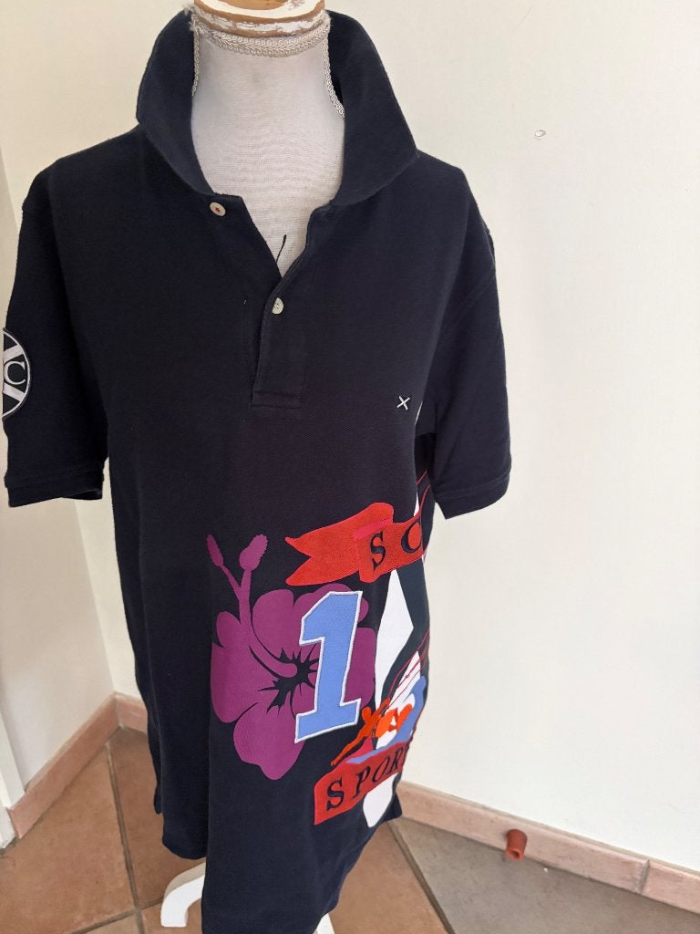 donkerblauwe Scapa Sports poloshirt Maat: L, Maat 52/54 (L), Blauw, Nieuw, Ophalen of Verzenden