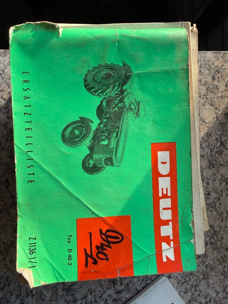 Onderdelen lijst deutz d40L, Boeken, Ophalen of Verzenden, Gelezen