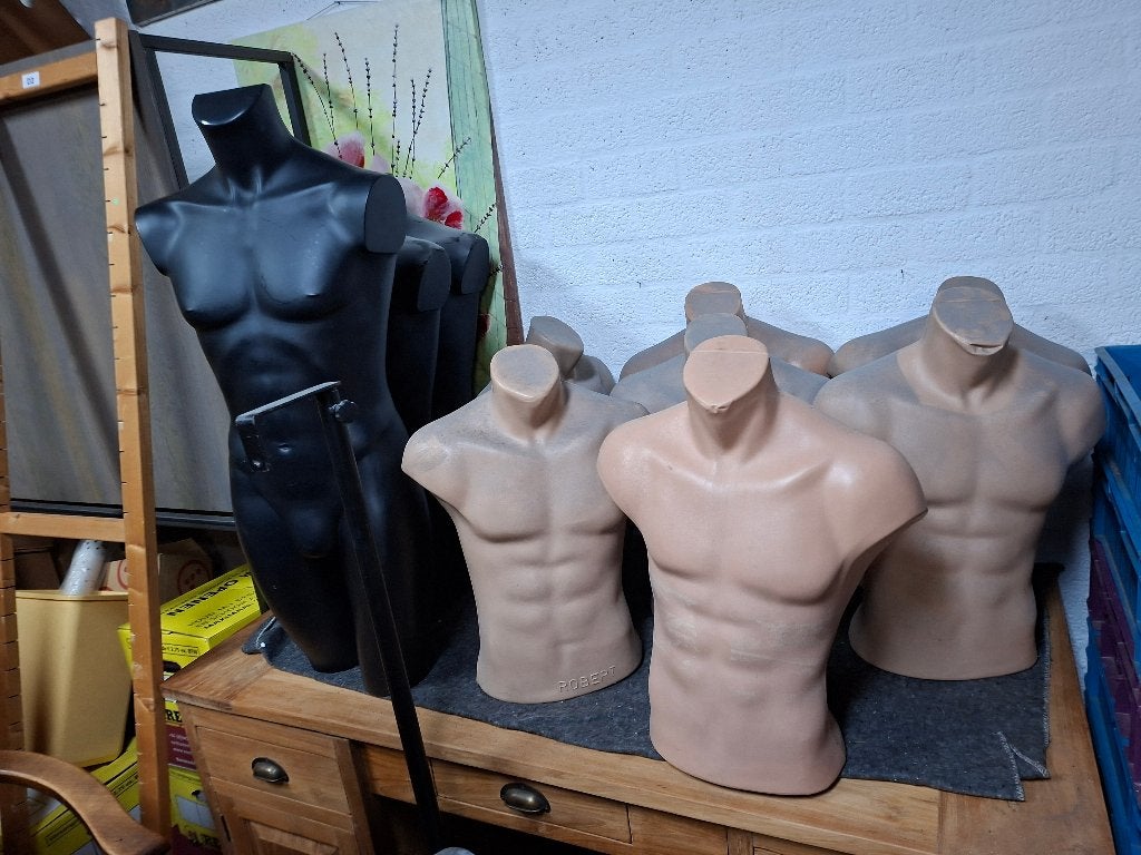 14 stuks mannen torso,s, Ophalen, Zo goed als nieuw, Mens