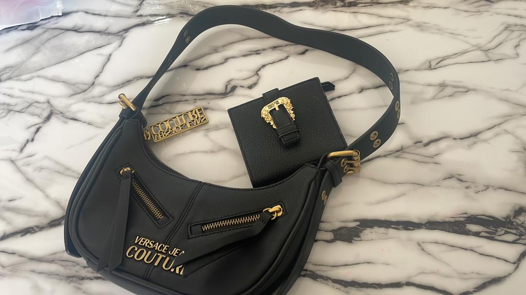 Versace tas, Ophalen of Verzenden, Zo goed als nieuw, Zwart, Schoudertasje