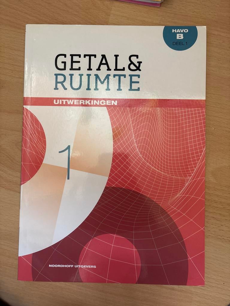 Getal & Ruimte 11e ed uitwerkingen havo B deel 1, Ophalen, Zo goed als nieuw, Overige niveaus, Nederlands