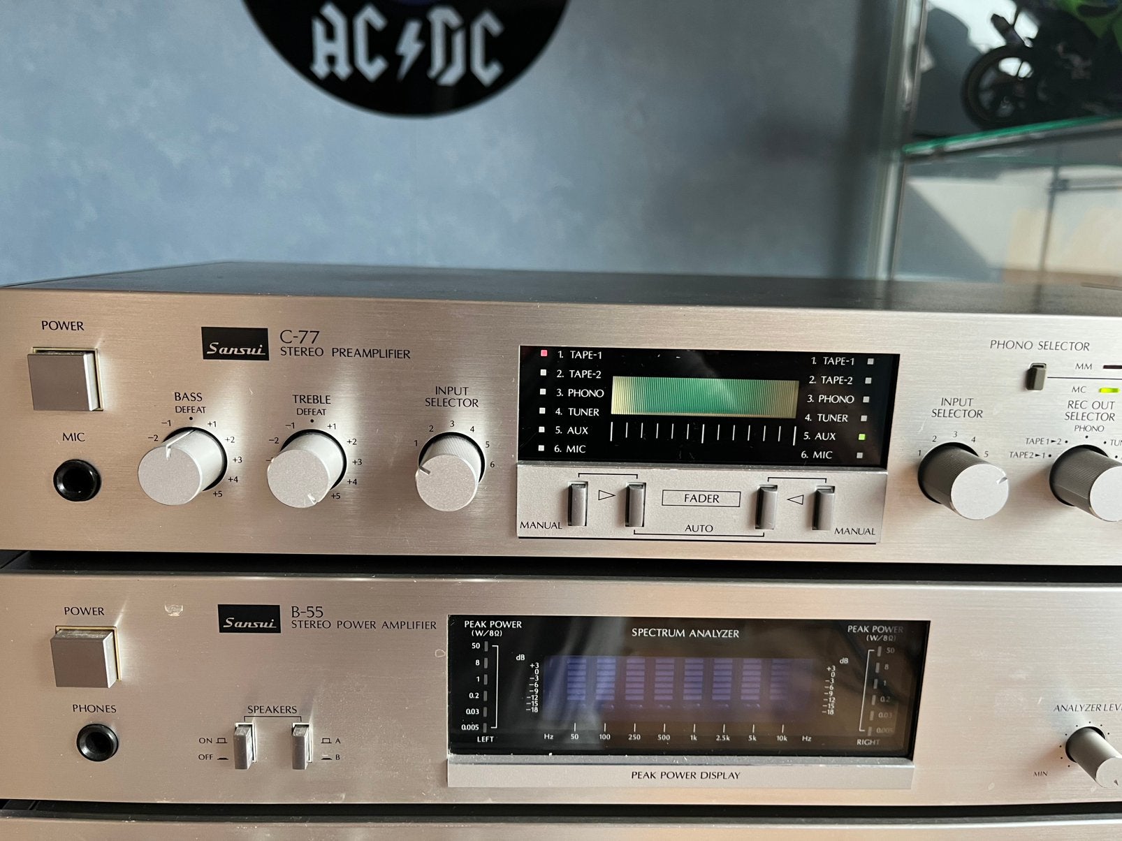Sansui voor en eindversterker, Ophalen of Verzenden, Gebruikt, Audio