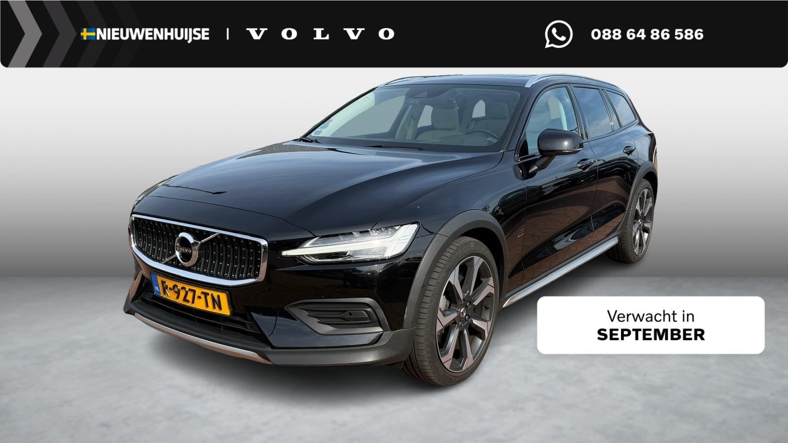 Volvo V60 Cross Country 2.0 B5 AWD Pro | Trekhaak | Panorama, Auto's, Euro 6, 4 cilinders, Automatische klimaatregeling, Zwart