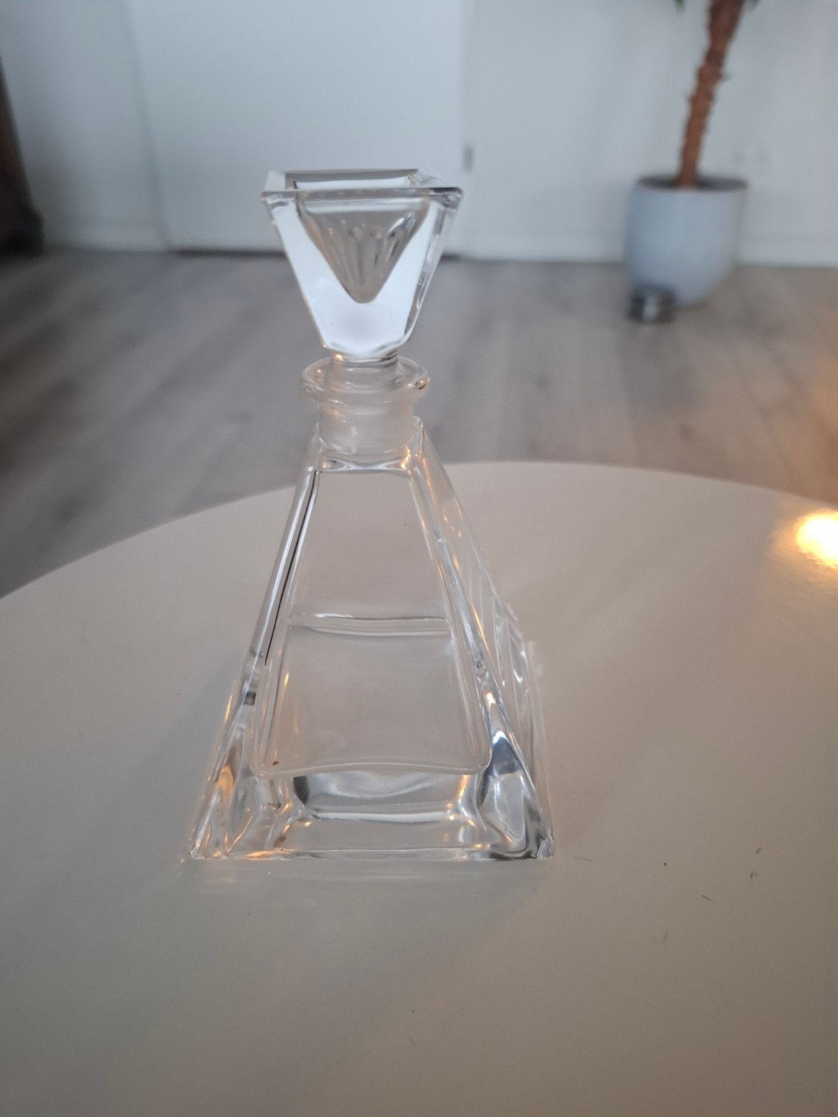 Nieuw kristallen azijnflesje / olieflesje, Ophalen of Verzenden